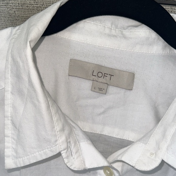 LOFT Linen Button Down - Picture 2 of 2
